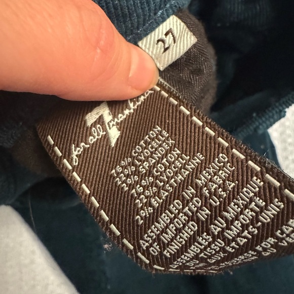 7 For All Mankind Teal Skinny Corduroy Jeans - Women’s 27 - Picture 7 of 9